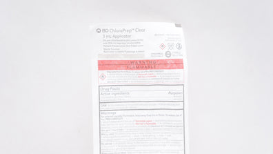 BD 930400 ChloraPrep Clear 3mL Applicator